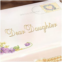 Load image into Gallery viewer, The Bradford Exchange Dear Daughter Postal Letter Themed Heirloom Porcelain® Music Box Plays Melody Beautiful Dreamer 5-inches - RCE Global Solutions
