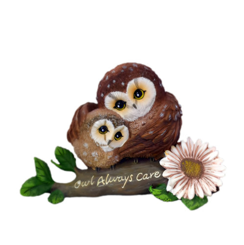 The Bradford Exchange Owl Always Care You're Such A Hoot Figurine Collection Issue #9 Whimsical Owls Hand Sculpted and Hand Painted by Kayomi Harai 3.5-inches - RCE Global Solutions