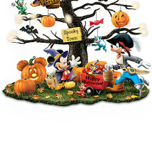 Load image into Gallery viewer, The Bradford Exchange Disney &quot;Trick Or Treat&quot; Illuminated Halloween Tabletop Tree with 11 Sculpted Characters 13-inches - RCE Global Solutions
