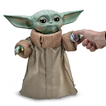 Load image into Gallery viewer, The Ashton-Drake Galleries Star Wars Grogu 1:1 Scale Poseable Portrait Figure Official Licensed Mandalorian Collectible Statue Hand-Painted Life-Size Baby Yoda Display Figure 15-inches
