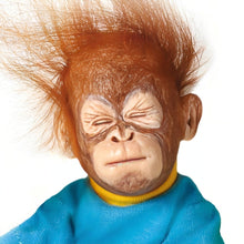Load image into Gallery viewer, The Ashton-Drake Galleries No How Lifelike Little Baby Monkey Doll Lil Bunches of Fun Collection Issue #2 Handcrafted Poseable Miniature Monkeys with Realistic Artist&#39;s Resin by Master Sculptor Simon Laurens 7-inches - RCE Global Solutions
