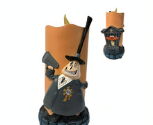 Load image into Gallery viewer, The Bradford Exchange Disney The Nightmare Before Christmas Candle Collection Issue #8 Mayor LED Flameless Candle with Sculpted Details 7-inches
