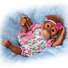 Load image into Gallery viewer, The Ashton-Drake Galleries Precious Poppy Poseable Lifelike Monkey Doll by Jane Baffi 12-inches - RCE Global Solutions
