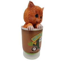 Load image into Gallery viewer, The Hamilton Collection Coffee Cats Collection Issue #8: Feline Fine Irish Coffee Figurine Handcrafted Cat &amp; Coffee Mug Collectible Purr-Colated Purr-Fection by Kayomi Harai 4.5-inches
