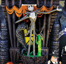 Load image into Gallery viewer, The Bradford Exchange Disney Tim Burton's The Nightmare Before Christmas Light-Up Musical Sculpture Built-in LED Lights &amp; Rotating Figures Handcrafted Halloween Decor 8.75-inches
