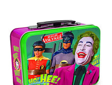 Load image into Gallery viewer, The Bradford Exchange BATMAN Classic TV Series Mini Lunchbox Collection Issue #2 The Joker Lunchbox with Original Retro-style Artwork 5-inches
