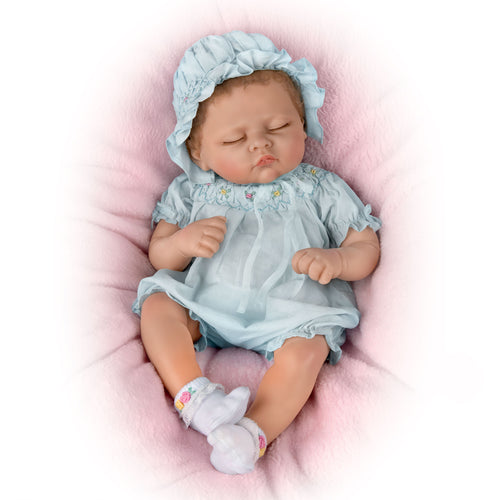 The Ashton-Drake Galleries Gentle Dreams Bella Baby Doll Lifelike RealTouch® Vinyl by Linda Murray 18-inches - RCE Global Solutions