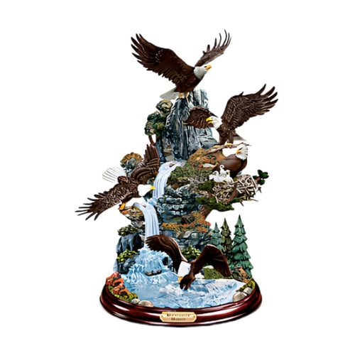 The Bradford Exchange Mountaintop Majesty Collectible Eagle Tabletop Sculpture 13-inches - RCE Global Solutions