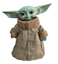 Load image into Gallery viewer, The Ashton-Drake Galleries Star Wars Grogu 1:1 Scale Poseable Portrait Figure Official Licensed Mandalorian Collectible Statue Hand-Painted Life-Size Baby Yoda Display Figure 15-inches
