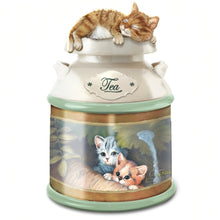 Load image into Gallery viewer, The Bradford Exchange Kitten Canister Tea Cozy Kittens Canister Collection Issue #1 by Jurgen Scholz 10 to 11.73-inches - RCE Global Solutions
