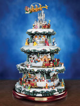 Load image into Gallery viewer, The Bradford Exchange Wonderful World Of Disney Ultimate 75 Character Tabletop Christmas Tree Decoration Mickey Cinderella Pooh and More 10 Scenes 20 Led Lights 4 Tiers of Movement and Music 16-Inches - RCE Global Solutions
