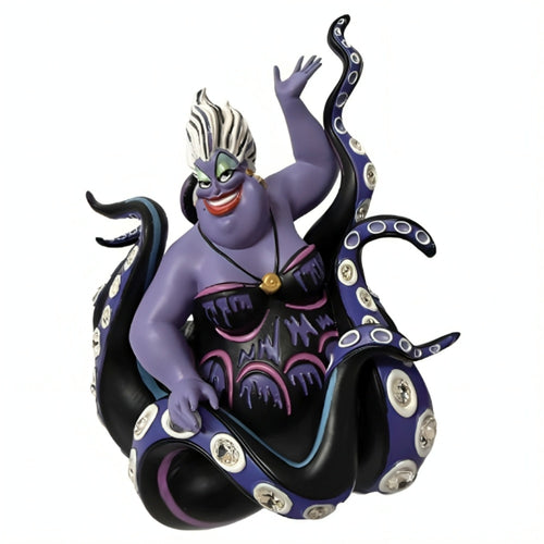 The Bradford Exchange Disneys Glamorous Jewels Collection Issue #4 Ursula Handcrafted & Hand-Painted Dazzling Style Exquisitely with Svenka Crystals Figurine by Bob Mackie 6.75-inches