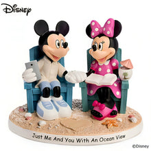 Load image into Gallery viewer, The Hamilton Collection Disney Just Me And You With An Ocean View Figurine Romantic Beach-Inspired Collectible Featuring Mickey and Minnie Mouse Handcrafted in Artist&#39;s Resin 5-inches - RCE Global Solutions
