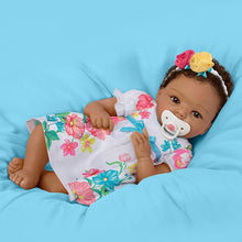 Load image into Gallery viewer, The Ashton - Drake Galleries Gabrielle African American Black Baby Girl Doll Lifelike Realistic Weighted Poseable with Soft TrueTouch® Authentic Silicone Skin by Cheryl Hill 16-Inches

