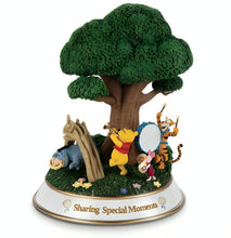 Load image into Gallery viewer, The Bradford Exchange Hawthorne Village Division Disney's Friendships of Winnie The Pooh Hundred Acre Wood Collection Issue #8 Sharing Special Moments Sculpture 7.5-inches
