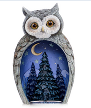 Load image into Gallery viewer, Blake Jensen Owl Family Nesting Trio Figurine Set with Swarovski Crystals by The Hamilton Collection - RCE Global Solutions
