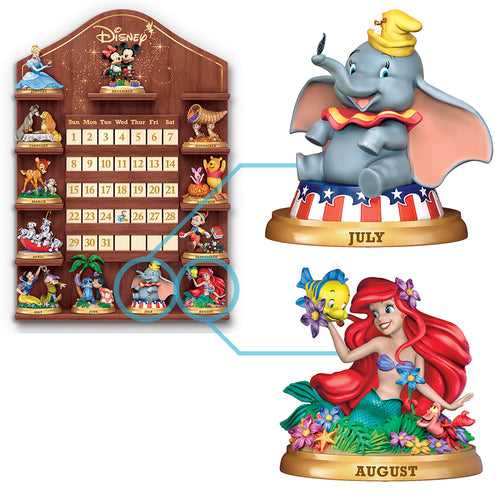 The Bradford Exchange Disney Magical Moments Perpetual Calendar Figurines JUL/AUG #4