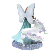Load image into Gallery viewer, The Hamilton Collection Loving Radiance Exquisite Handcrafted Fairy and Unicorn Sculpture Inspired by Watercolor Artistry Hand-Painted with Intricate Details and Glitter Accents Mystic Wings of Enchantment Collection Issue #1 by Jody Bergsma 7.75-inches - RCE Global Solutions
