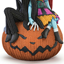 Load image into Gallery viewer, The Bradford Exchange Disney Tim Burton’s The Nightmare Before Christmas Knitmares Sculpture Collection "Jack Skellington &amp; Sally" Knit-Look Figurine 5.5-inches

