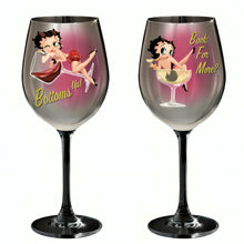 Load image into Gallery viewer, The Bradford Exchange Bottoms Up and Back For More Issue #4 Betty Boop™ Wine Glass Collection 9-inches - RCE Global Solutions

