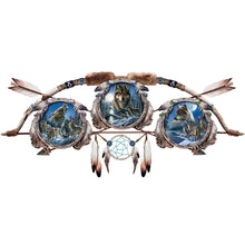 Load image into Gallery viewer, The Bradford Exchange Wilderness Guardians Collector Issue #1: Call of The Night Handcrafted &amp; Richly Detailed for Wolves Canbas Collectible Plate by James A. Meger 32-inches
