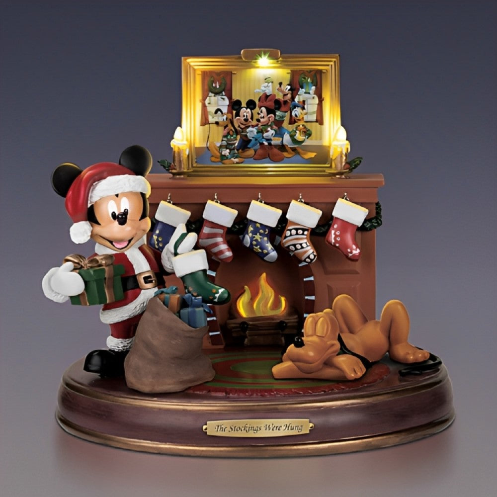 The Bradford Exchange Disney The Stockings Were Hung with Santa