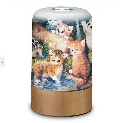The Bradford Exchange Playful Pals Table Centerpiece Collection Hide and Seek Issue #3 Touch-Activated Illuminated Kittens for Cat Lovers by Jurgen Scholz 5.75-Inches - RCE Global Solutions