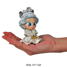 Load image into Gallery viewer, The Ashton-Drake Galleries Queen Elizabeth II and Her Corgi Figurine from Whimsical House of Windsor Tots Collection Issue #1 Handcrafted Hand-Painted Royal Family Collectible with Silver Crown and Shimmering Dress 4-inches
