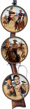 Load image into Gallery viewer, The Bradford Exchange Legendary John Wayne: an American Icon Collector Plate Set of 3 with a Custom-Designed Riffle Display Frame - RCE Global Solutions
