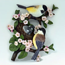 Load image into Gallery viewer, The Bradford Exchange Chickadee Family Garden Delights Wall Decoration Sculpture Collection Issue #4 10-inches - RCE Global Solutions

