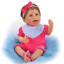 Load image into Gallery viewer, The Ashton-Drake Galleries My First Tooth Collectible Baby Doll RealTouch Vinyl Weighted Poseable Body Hand-Rooted Hair Custom Outfit by Master Doll Artist Linda Murray 18-inches
