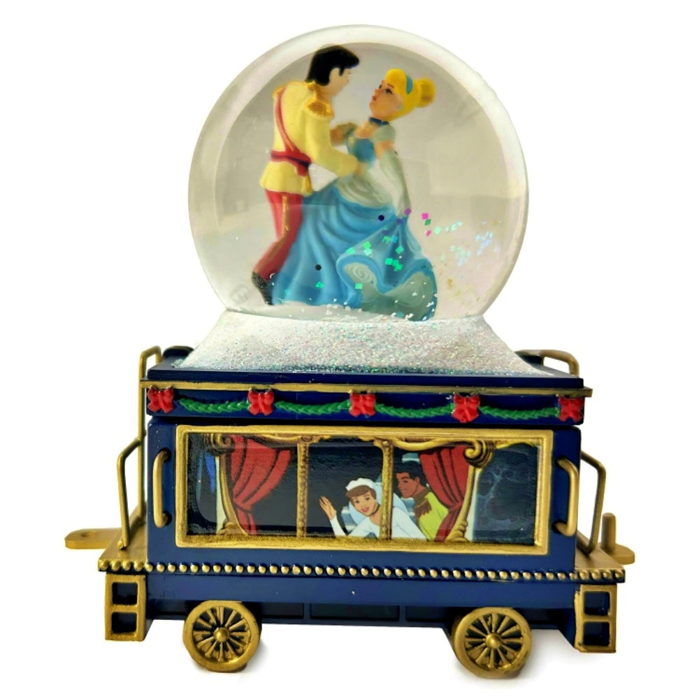 The Bradford Exchange Disney’s Wonderland Express Miniature Snow Globe Collection Issue #20: Cinderella 'Believe in the Magic ' Handcrafted Snow Globe Train with Music 3 to 4.5-Inches