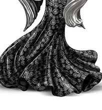 Load image into Gallery viewer, The Hamilton Collection Shimmering Heavenly Glory Angel Figurine Handcrafted Hand-painted with Rich Palette Silvery by Keith Mallett 7-inches - RCE Global Solutions
