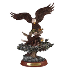 Load image into Gallery viewer, The Bradford Exchange Bald Eagle Sculpture Protectors of The Nest Collection Issue #5: Nature's Protectors Hand-Painted American Eagle Collectible in Artist’s Resin 10-inches
