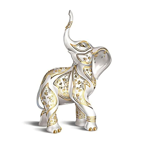 The Bradford Exchange Blake Jensen Golden Prosperous Beginnings Porcelain Figurine 6"-Inches