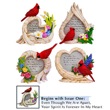 Load image into Gallery viewer, The Hamilton Collection On Angels Wings Figurine Issue #1 Even Though We Are Apart Your Spirit Is In My Heart Cardinal Figurine with Heart-Shaped Angel Wings Handcrafted Bereavement Keepsake by Blake Jensen 5-inches - RCE Global Solutions
