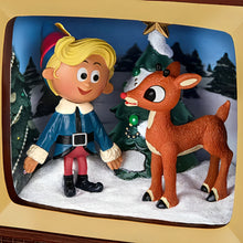 Load image into Gallery viewer, The Bradford Exchange &quot;Rudolph and Hermey&quot; Rudolph the Red-Nosed Reindeer Sculpture Collection Nostalgic TV-Inspired Holiday Decor with Light Music and &quot;Couple of Misfits&quot; from the Beloved TV Special Christmas Collectibles 5.75&quot; H x 4.25&quot; W x 3.5&quot; D - RCE Global Solutions
