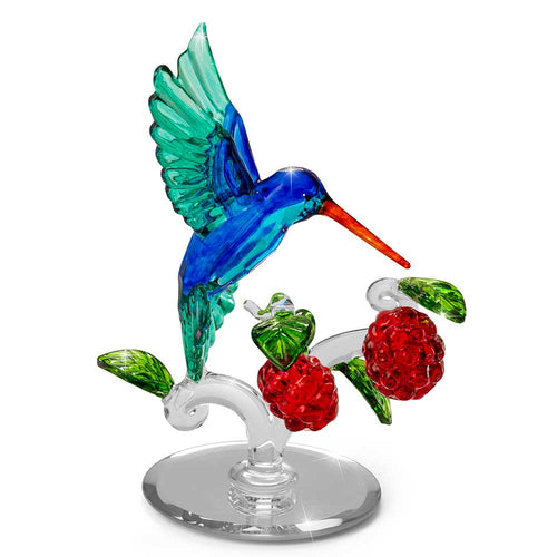 The Bradford Exchange Shining Radiance Garden Treasures of Sparkling Elegance Collection Issue #12 Crystal Hummingbird Figurine 6-inches - RCE Global Solutions