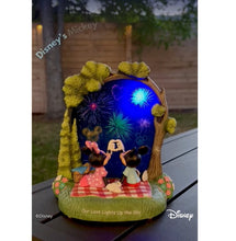Load image into Gallery viewer, The Hamilton Collection Disney Our Love Lights Up the Sky Figurine Mickey Mouse &amp; Minnie Mouse Light-Up Fireworks Collectible, Handcrafted LED Animated Display Romantic Home Decor Gift 7-inches
