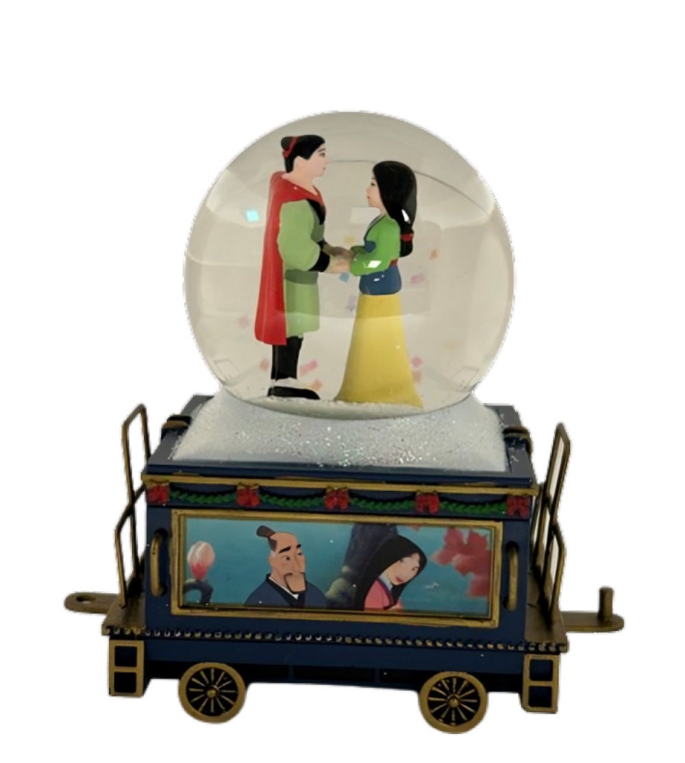 The Bradford Exchange Disney’s Wonderland Express Miniature Snow Globe Collection Issue #17 Share A Little Love Enchanting Train Car with Handcrafted Disney Scenes, Real Miniature Snow Globe & Melodic Holiday Tune Christmas Decoration 4.5-Inches - RCE Global Solutions