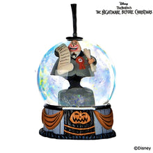 Load image into Gallery viewer, The Bradford Exchange Disney Tim Burton&#39;s The Nightmare Before Christmas Glitter Globe Collection Issue #6:&#39;The Mayor&#39; Handcrafted Glitter Globe with Sculptural Base Halloween Decorations 7.5-Inches
