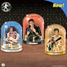 Load image into Gallery viewer, The Bradford Exchange Timeless Legend Sculpture Collection Issue #3: Gold Records Elvis Presley Handcrafted Glass Dome Sculpture in Bejeweled Jumpsuit with Illuminating Base 7-inches - RCE Global Solutions
