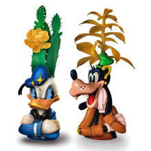 Load image into Gallery viewer, The Bradford Exchange Disney Mickey and Friends Succulent Sculpture Collection Issue #2 Donald Duck and Goofy Set of 2 Handcrafted Hand-painted Artificial Succulents 4-inches - RCE Global Solutions
