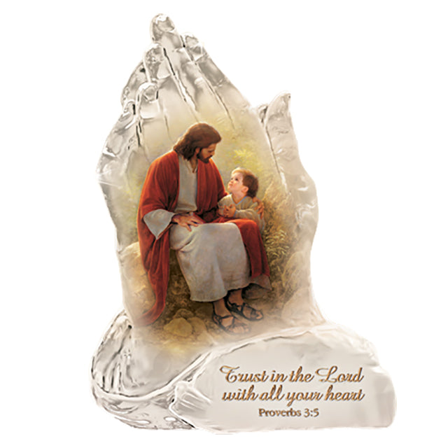 The Bradford Exchange Trust In The Lord Issue #2 Praying Hands Religious Art Collectible Figurine with Art by Greg Olsen 6-inches - RCE Global Solutions