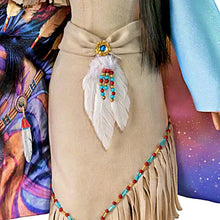 Load image into Gallery viewer, The Ashton-Drake Galleries Legend of the Spirit Pony Portrait Doll Handcrafted with Hand-Painted Details with Over 200 Beaded Faux Feather and Faux Suede-Buckskin Dress Collectors Edition by Laurie Prindle 21-Inches
