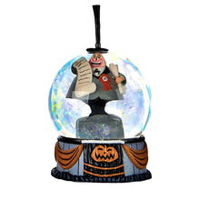 Load image into Gallery viewer, The Bradford Exchange Disney Tim Burton&#39;s The Nightmare Before Christmas Glitter Globe Collection Issue #6:&#39;The Mayor&#39; Handcrafted Glitter Globe with Sculptural Base Halloween Decorations 7.5-Inches
