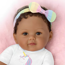 Load image into Gallery viewer, The Ashton-Drake Galleries One of A Kind Ciara Lifelike So Truly Real® African American Black Baby Girl Doll with Soft RealTouch® Vinyl Skin and Extra Coordinating Cardigan and Pants 18&quot;-Inches - RCE Global Solutions
