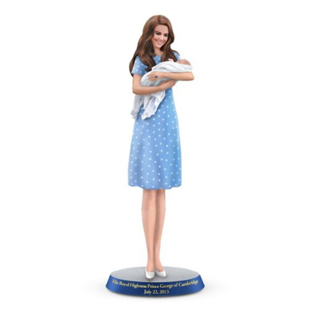 The Hamilton Collection His Royal Highness Catherine and Newborn Prince George of Cambridge Figurine 7.88-Inches