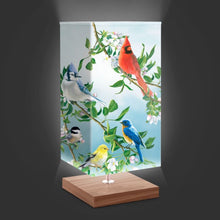 Load image into Gallery viewer, The Bradford Exchange &quot;Treetop Friends&quot; Songbird Art by James Hautman Table Lamp 14.5-inches - RCE Global Solutions
