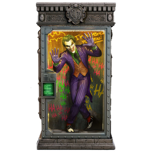 The Bradford Exchange The Joker Issue #1 from Batman: Arkham Asylum Light-Up Cell Block Villain Sculpture Collection 7-inches